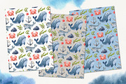 Northern Sea Watercolor Set, an Animal Illustration by Natalia Fedorova (Thumbnail 9 of 16)