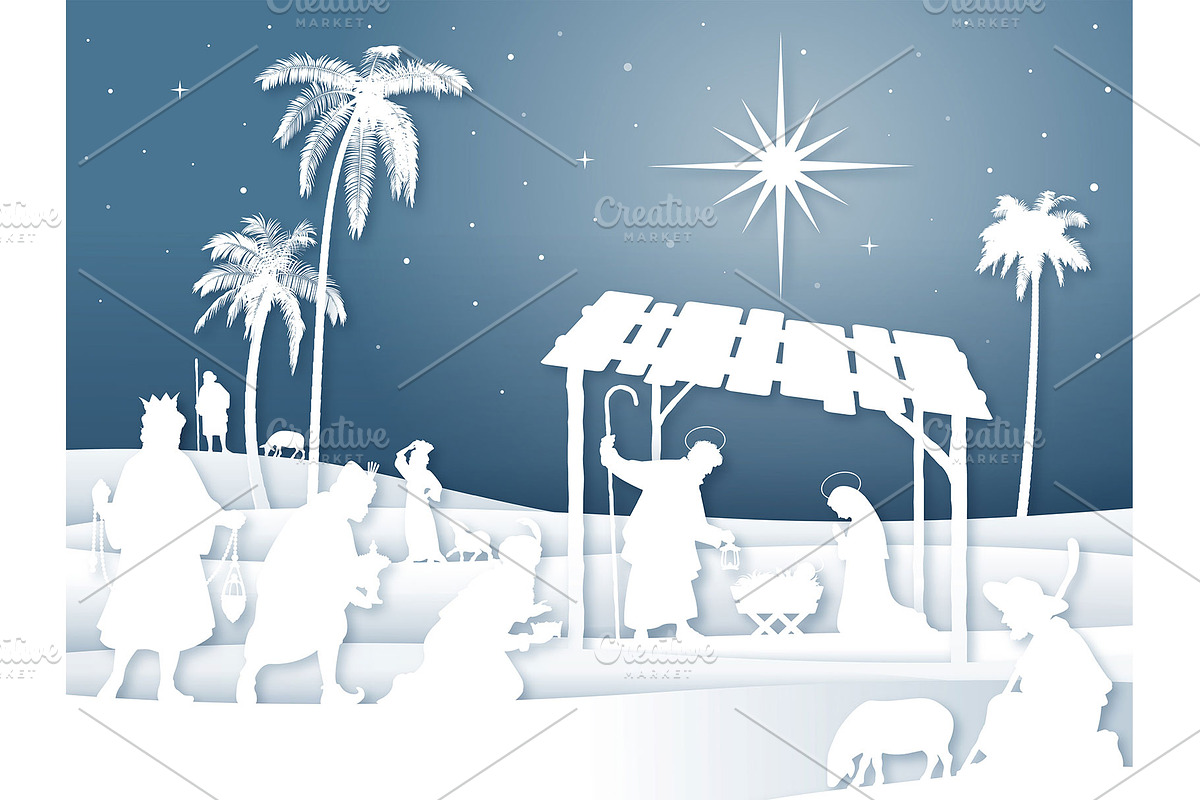 Christmas Nativity Illustrations, an Animal Illustration by Pingebat (Photo 8 of 10)