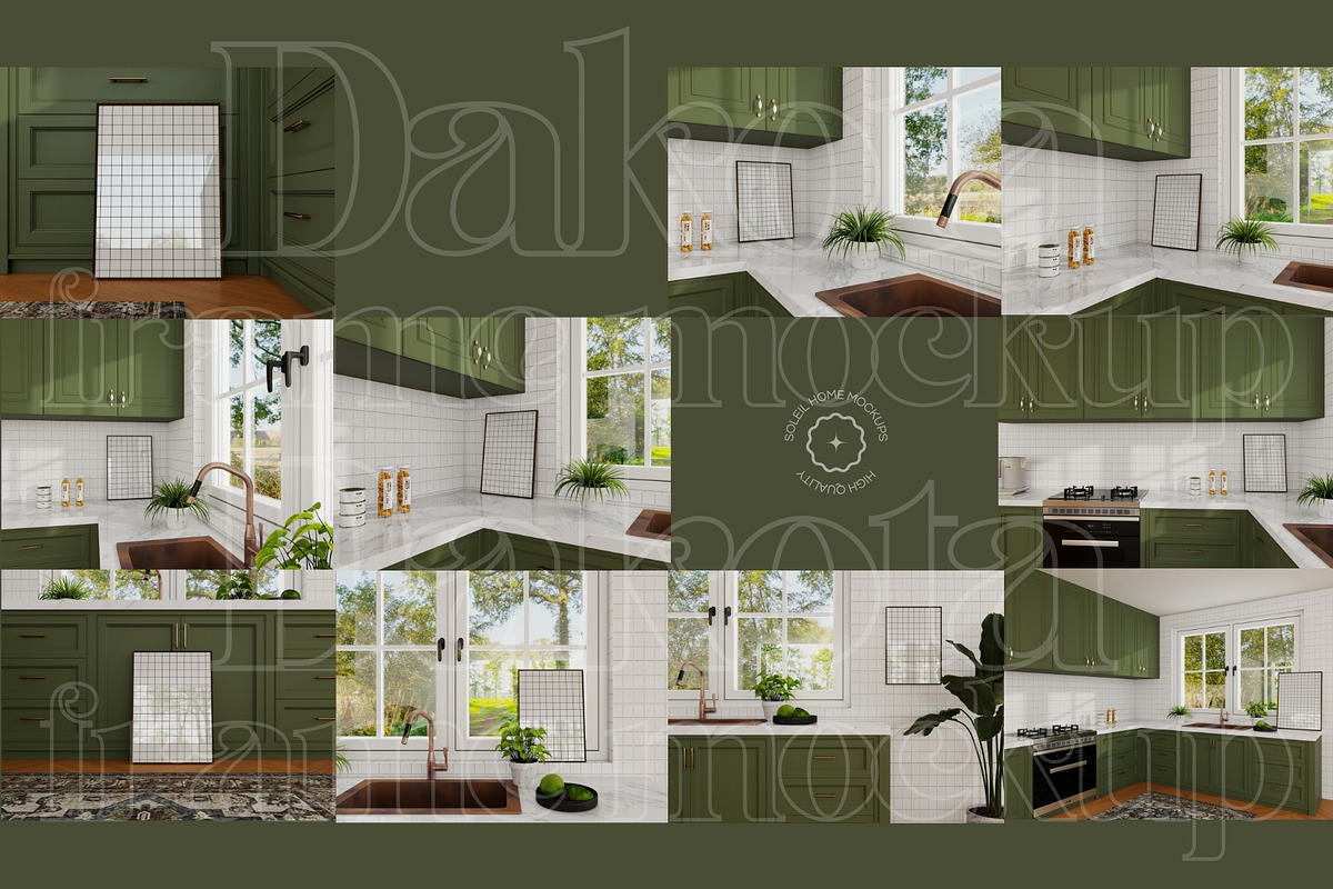 DAKOTA| Cottage Kitchen Mockup Set, a Household Mockup by SoleilHomeMockups (Photo 12 of 12)
