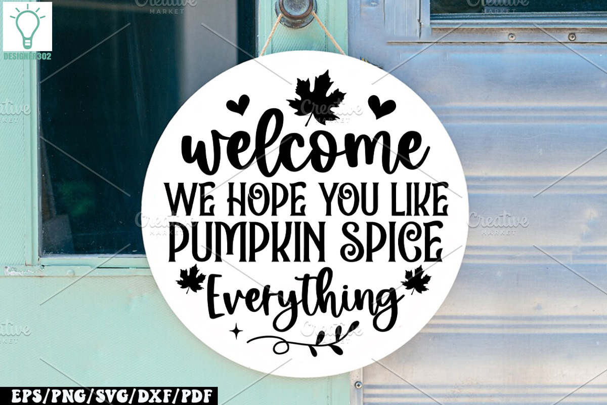 Fall Round Door hanger SVG Bundle, a Graphic by Designer302 (Photo 23 of 23)