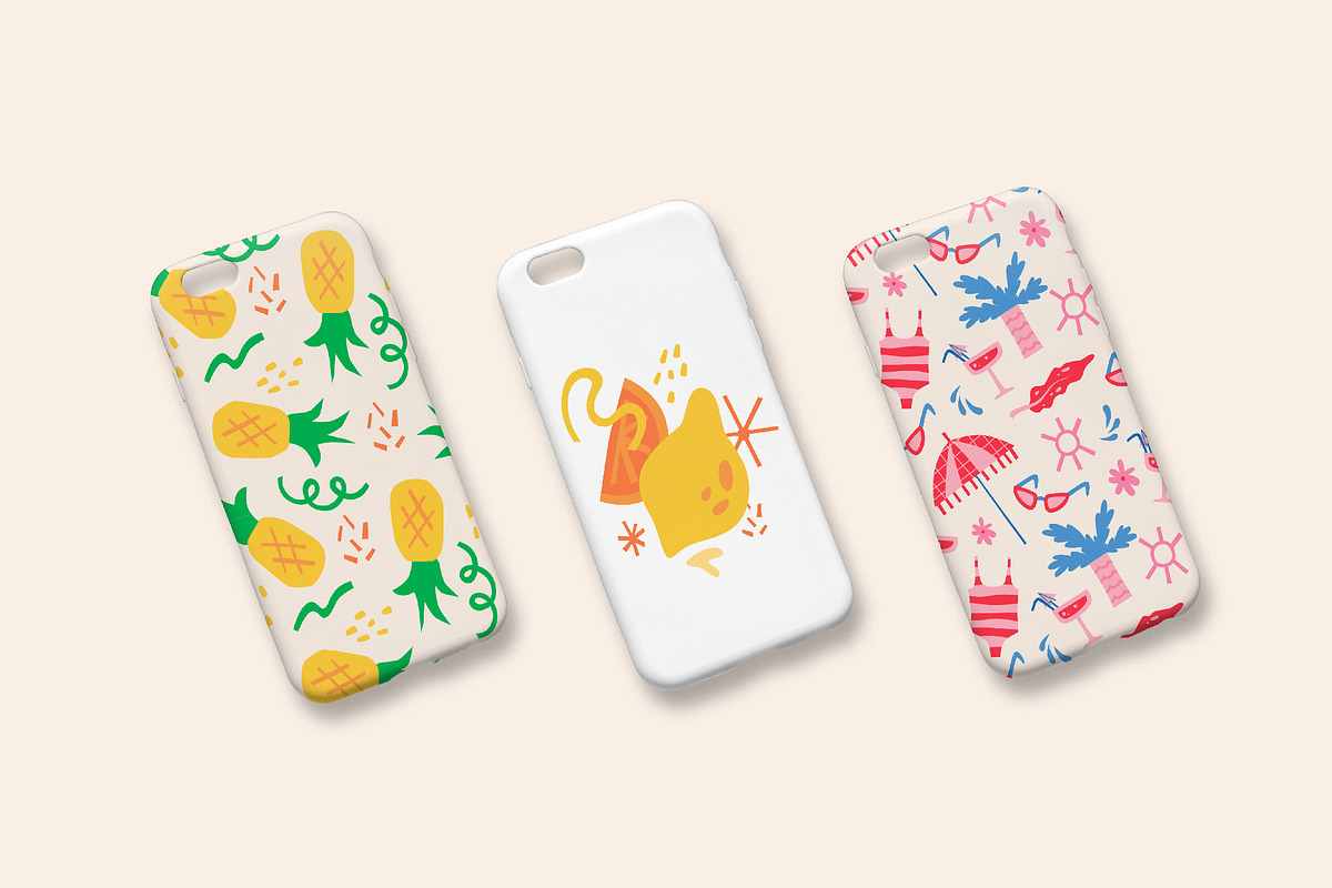 Summer Vibe | Clipart + patterns, an Illustration by katieromanoff_art (Photo 17 of 19)