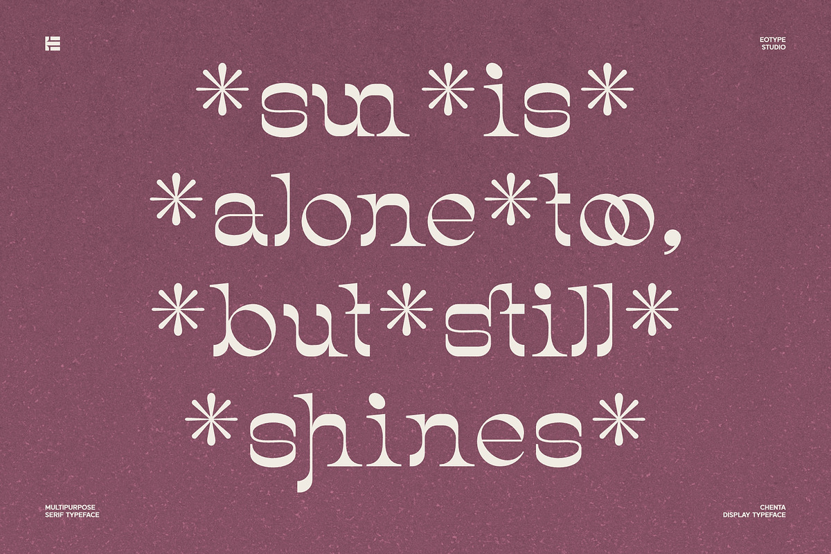 Chenta | Serif Display Font, a Serif Font by Eotype Studio (Photo 4 of 9)