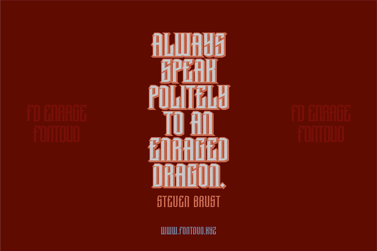 Enrage Gothic Font Bundle, a Blackletter Font by FontDuo (Photo 3 of 6)