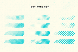 Halftone Texture Brushes