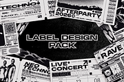 BRUTALISM LABEL DESIGN PACK, an Object Graphic by BonkiStudio (Thumbnail 1 of 2)