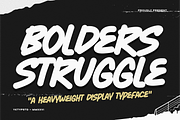 Bolders Struggle, a Handwritten Font by Yktypstd (Thumbnail 8 of 8)