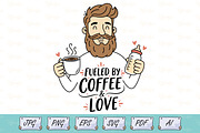 Fueled By Coffee Dad Life Design, a Person Illustration by Ghagra (Thumbnail 1 of 7)