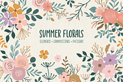 Summer Florals Collection, a Seasonal Illustration by Little Nordic Atelier (Thumbnail 1 of 11)