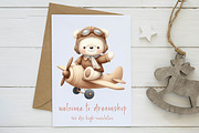 Watercolor Teddy bear clipart, an Illustration by CreationArt (Thumbnail 4 of 7)