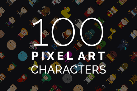 100 Pixel Art Characters - 2