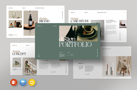 Guider Design Portfolio Template, a Presentation Template by evgenystudio