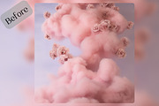 10 Pink Floral Maternity Backdrops, a Layer Style Add-On by NSTUDIO (Thumbnail 8 of 9)