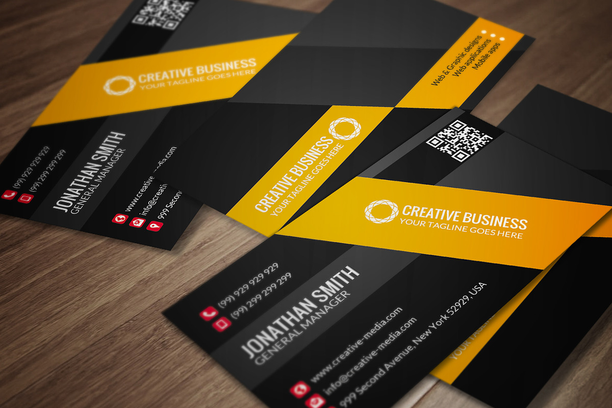 Modern Business Card CM032, a Business Card Template by annozio (Photo 1 of 4)
