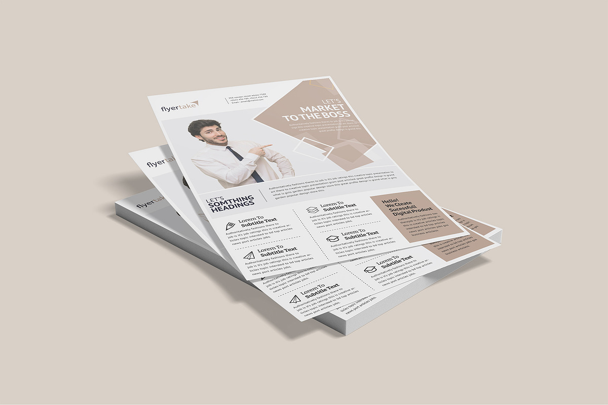 A4 Flyer Poster Mockup Bundles, a Flyer Template by Graphic Aesthetic (Photo 19 of 22)