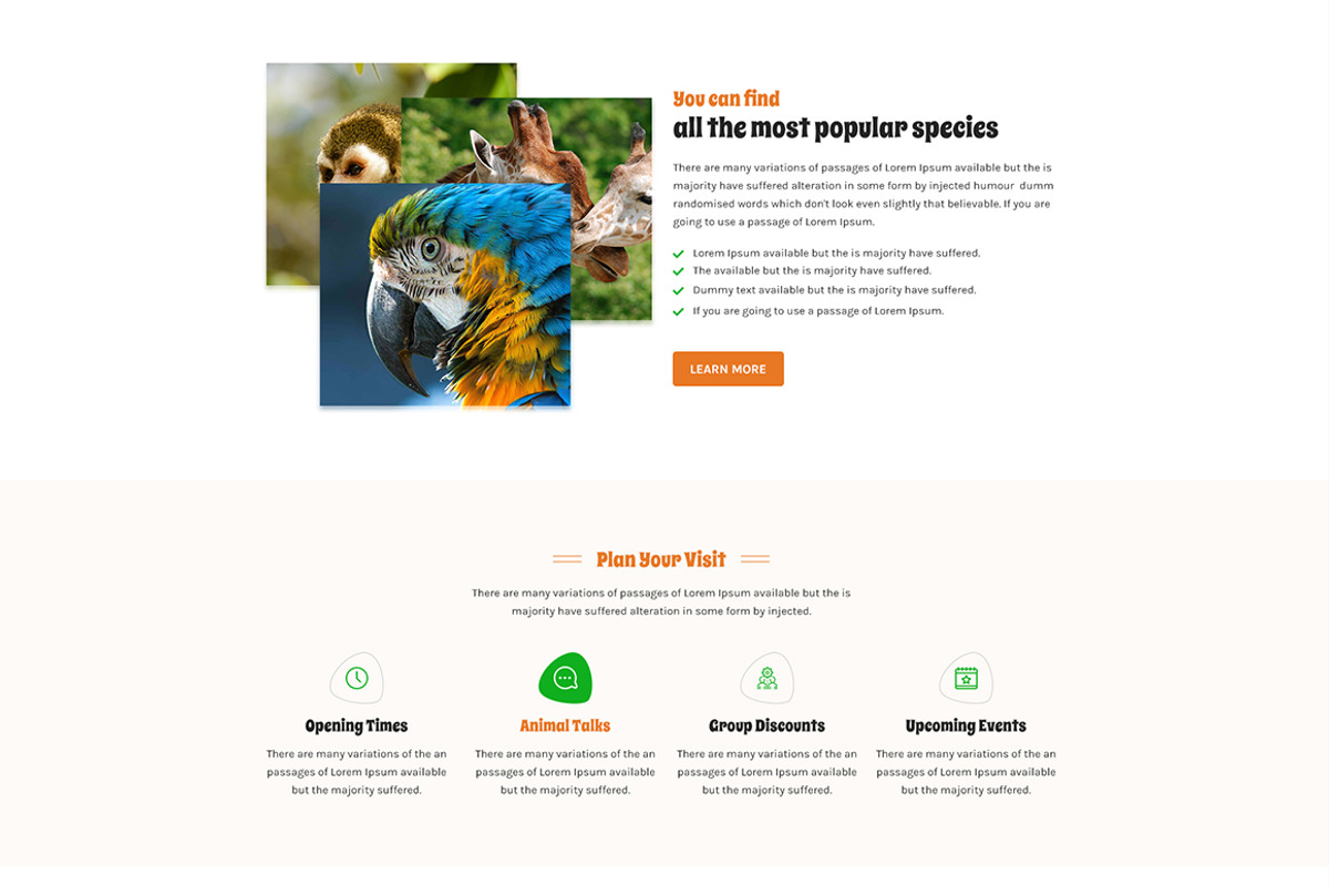 ZooPark - Zoo Park, a HTML Template by THESOFTKING (Photo 3 of 3)