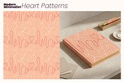 Modern Minimalist Heart Patterns, a Pattern Graphic by moja doodle (Thumbnail 2 of 8)