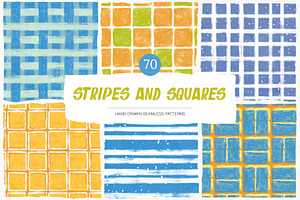 Stripes and Squares Patterns, a Pattern Graphic by GVGraphics