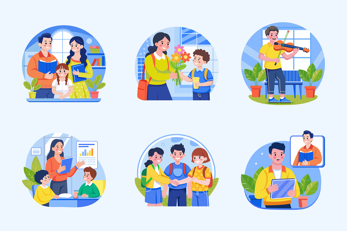 Adorable School Illustration, an Education Illustration by Brickclay (Photo 8 of 9)