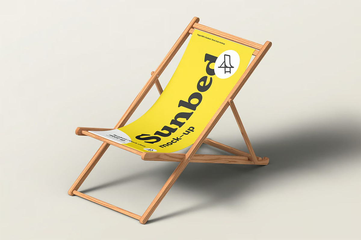 Sunbed Mock-up, a Product Mockup by zippypixelstudio (Photo 4 of 8)