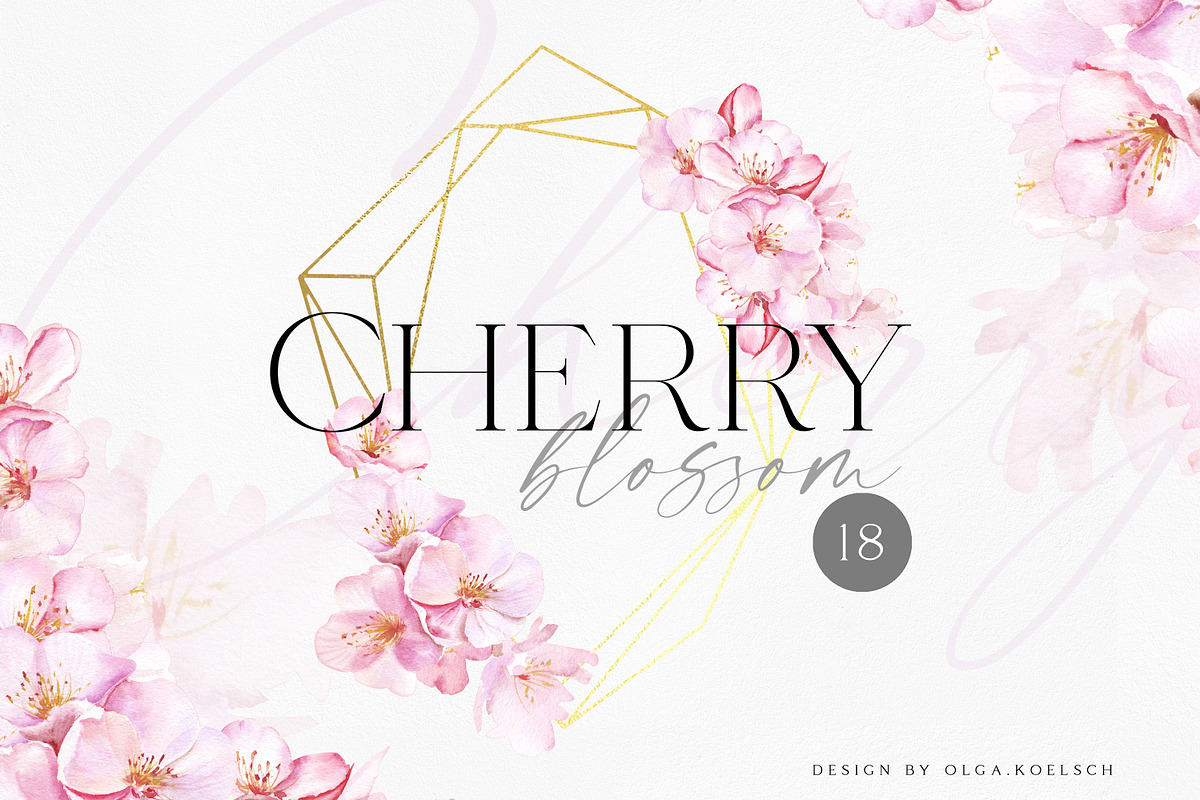 Tender Cherry Blossom, an Illustration by Olga Koelsch (Photo 1 of 8)
