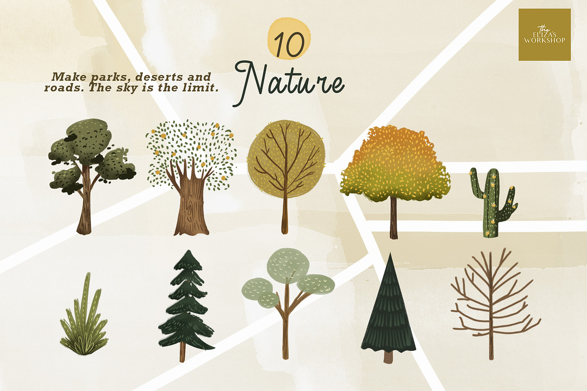 Maps Everywhere map creator, an Illustration by Cocoa studio by Eliza M (Photo 3 of 9)