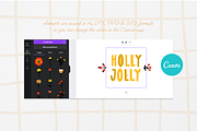 HELLO CHRISTMAS: clipart & lettering, an Illustration by Elliko shop (Thumbnail 7 of 11)