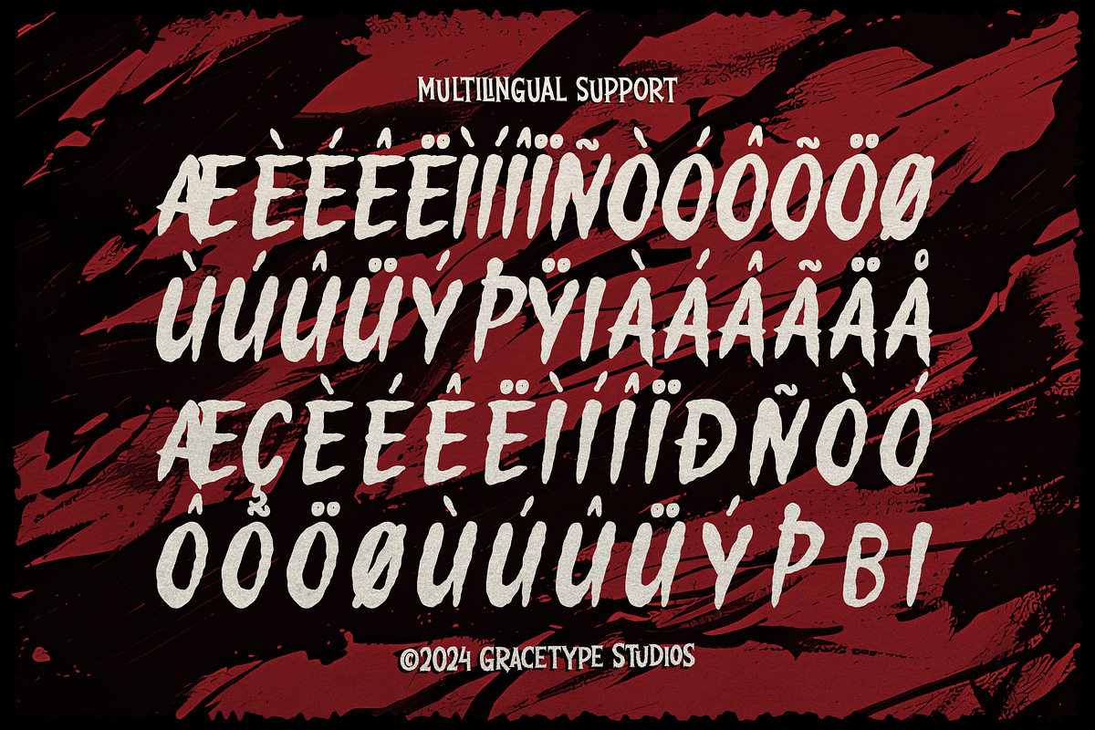 Tangkurak | Horror Font, a Font by gracetype_studio (Photo 11 of 12)