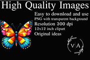 Halloween Butterfly Sublimation PNG, an Illustration by Craft Nest (Thumbnail 2 of 9)