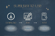 Midnight Sky Instagram Post Template, a Social Media Template by Hell Yeah Designs (Thumbnail 5 of 10)