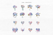 Hydrangea Clipart, Floral Clipart,, an Object Graphic by EllyandLima (Thumbnail 3 of 9)