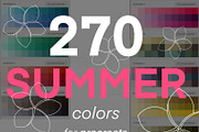 270 Procreate Summer Color Palette, a Palette Add-On by LiuBi Art (Thumbnail 1 of 2)