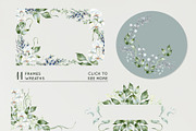 White flowers greenery watercolor, an Illustration by Kate Lanbina (Thumbnail 7 of 16)