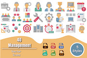 Management Vector Icons Collection, a Solid Icon by Vector Portal (Thumbnail 1 of 5)