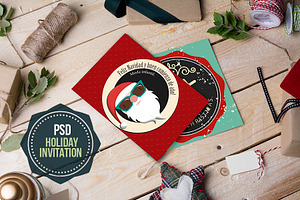Xmas-Holidays letter mockup-PSD