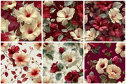 White Hibiscus Digital Paper, a Texture Graphic by CitraGraphics (Thumbnail 5 of 7)