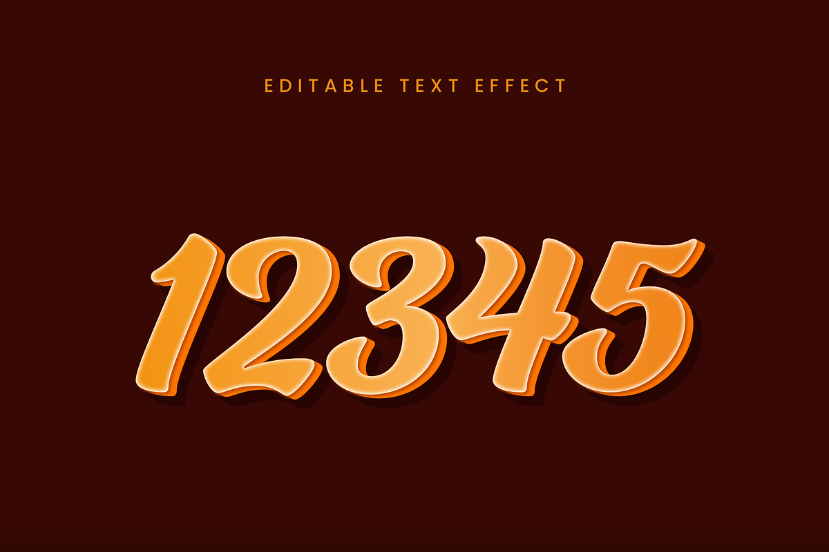 Glossy 3D Script Text Effect