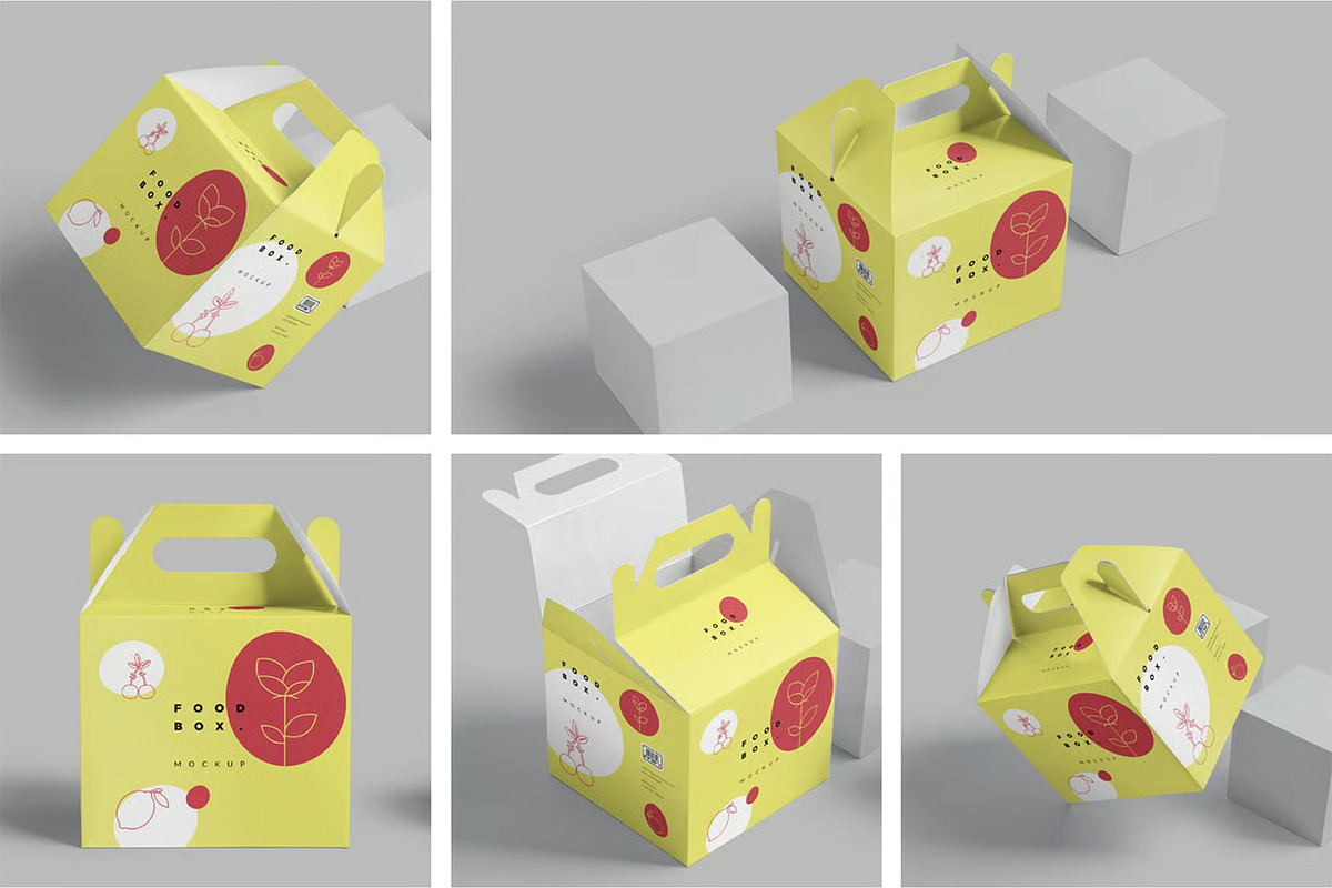 Gable Box Mockups, a Packaging Mockup by megostudi0 (Photo 1 of 7)