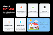 Animated Real Estate Icons, a Duotone Icon by Prosymbols (Thumbnail 2 of 12)