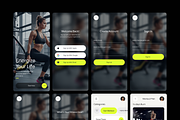 Fitflow Mobile App UI Kit, a Websites & App Template by Brickclay (Thumbnail 5 of 5)