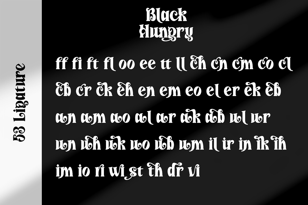 Black Hungry, a Serif Font by Letterara (Photo 9 of 10)