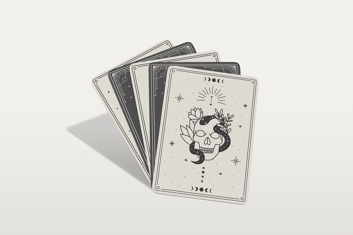 Tarot Card Mockup, an Advertising Mockup by Mockupdaddy