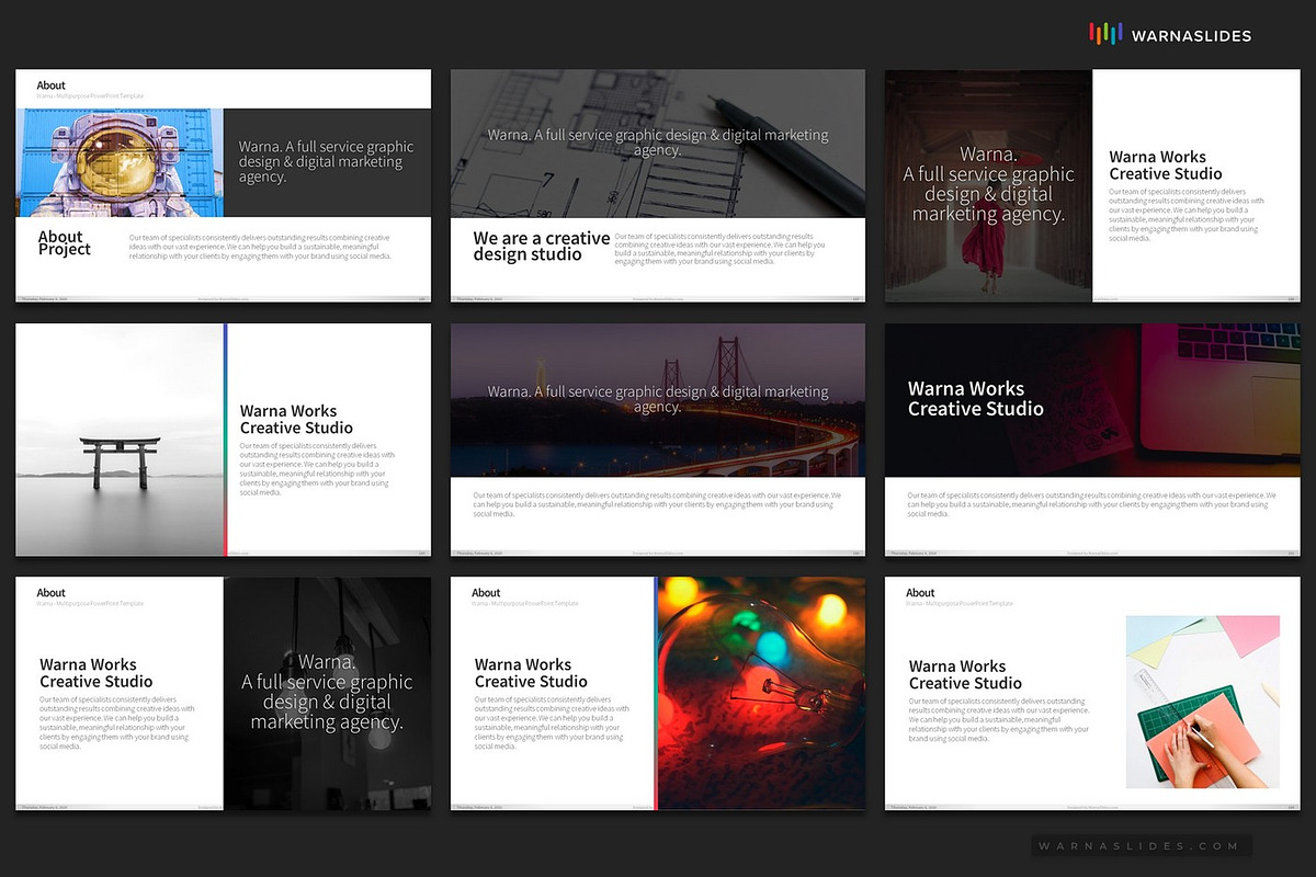 Company Profile PowerPoint Templates, a Presentation Template by Warna Works (Photo 31 of 36)