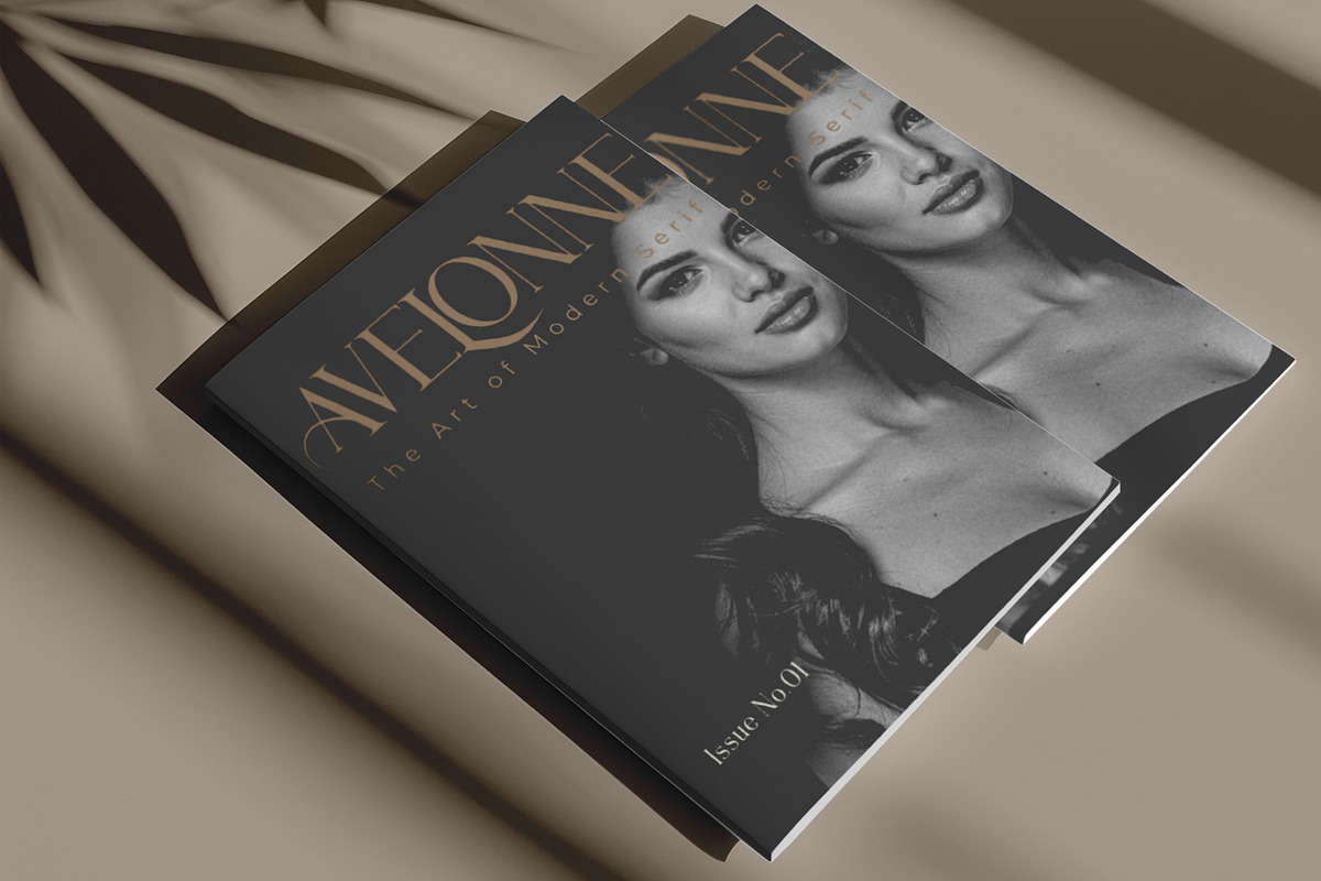 Avelonne - Elegance Serif Font, a Serif Font by Mockmenot (Photo 2 of 6)