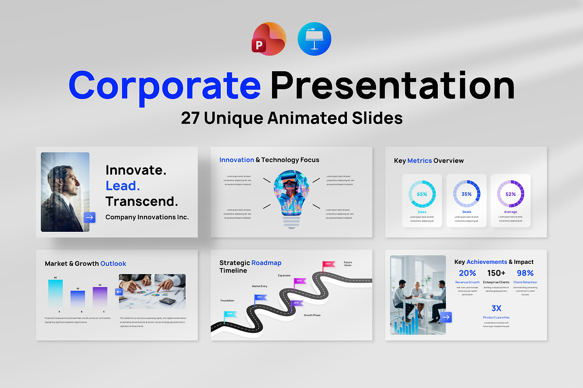Corporate Animated Presentation, a Presentation Template by Abert (Photo 1 of 8)