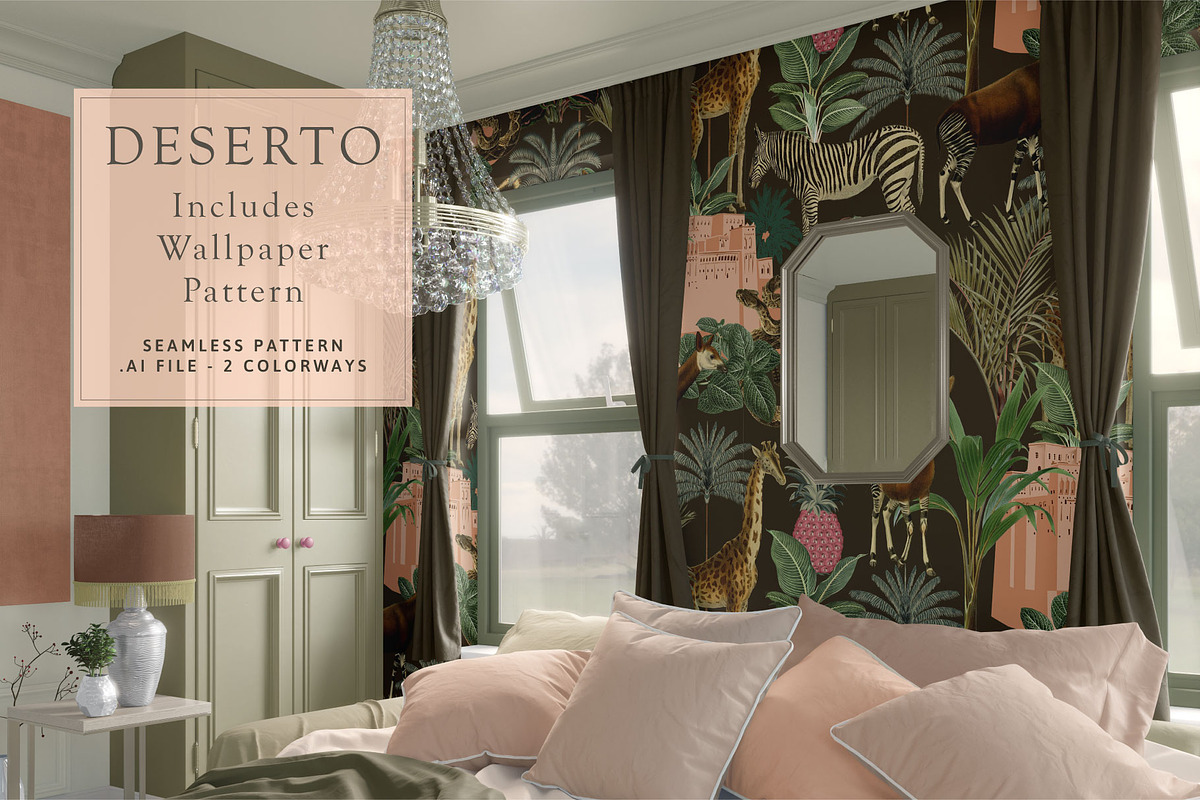 DESERTO Wallpaper & Motifs, a Pattern Graphic by Artifactory Studios (Photo 5 of 8)