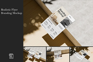 Realistic Flyer Branding Mockup, an Advertising Mockup by SimpangGraphics