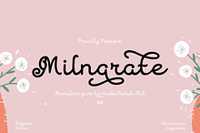 Milnarate Monoline Script