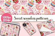 2 candies and treats patterns, a Pattern Graphic by angychan (Thumbnail 2 of 3)