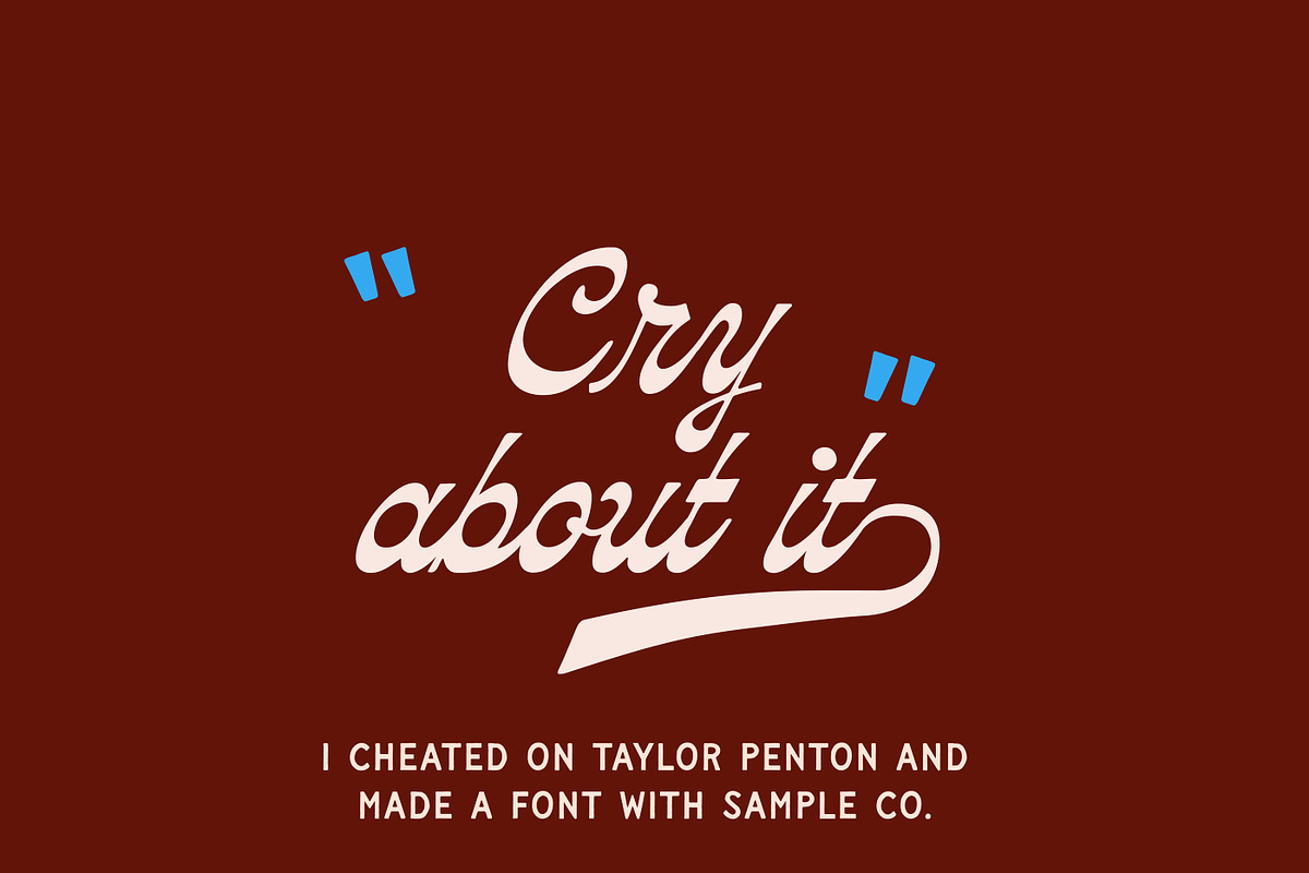 Knuckle Sandwich Script Typeface, a Script Font by Off The Rack © (Photo 4 of 7)