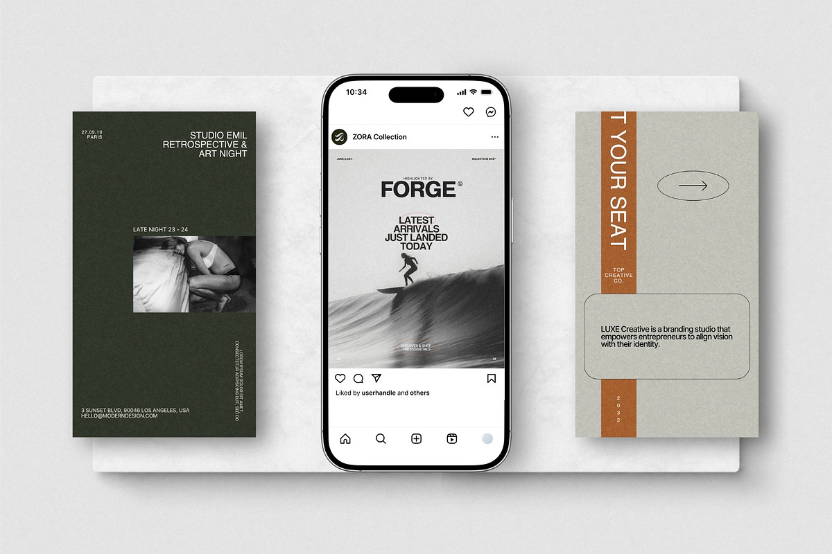 ZORA | Instagram Post & Story (I), a Social Media Template by The Aesthetic Studio (Photo 4 of 10)